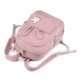 Toddler Kids Fashion Schoolbag Cute Cartoon Primary School Backpacks with Bunny Pendant