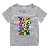 Toddler Kids Boy Cartoon Characters Prints Cotton T-shirts