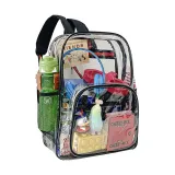 Adult Unisex Lightweight Casual PVC Transparent Backpack