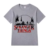 Adult Unisex Top Exclusive Design Stranger Trees Friends Riding Bicycles T-shirts