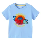 Toddler Kids Boy Quiet Game Character Cotton T-shirts