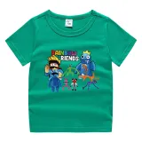 Toddler Kids Boy Cartoon Aliens Friends Cotton T-shirts