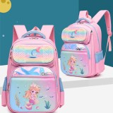 Toddler Kids Fashion Schoolbag Cartoon Sea Mermaid Primary School Backpacks