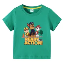 Toddler Kids Boy Cartoon Ready Acction Paw Puppy Dog T-shirts