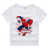Toddler Kids Boy Cartoon Spider Cotton T-shirts