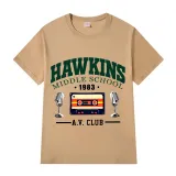 Adult Unisex Top Exclusive Design Hawkins Middle School A.v.club 1983 T-shirts