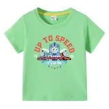 Toddler Kids Boy Thomas Train Up To Speed Cotton T-shirts
