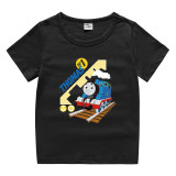 Toddler Kids Boy Thomas Train Cotton T-shirts