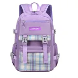 Toddler Kids Senior Lightweight Casual Sports Plaids Backpack Schoolbags