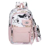 Toddler Kids Fashion Schoolbag Cartoon Astronauts Primary School Backpacks with Stationery Bag