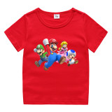Toddler Kids Boy Jumping Characters Cotton T-shirts