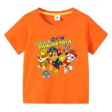 Toddler Kids Boy Cartoon Paw Puppy Running Dog T-shirts