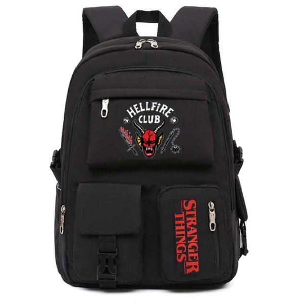 Adult Unisex Lightweight Stranger Hellfire Clue Backpack Laptop Bags Kids Schoolbags