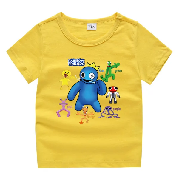 Toddler Kids Boy Cartoon Big Eyes Friends Game Cotton T-shirts
