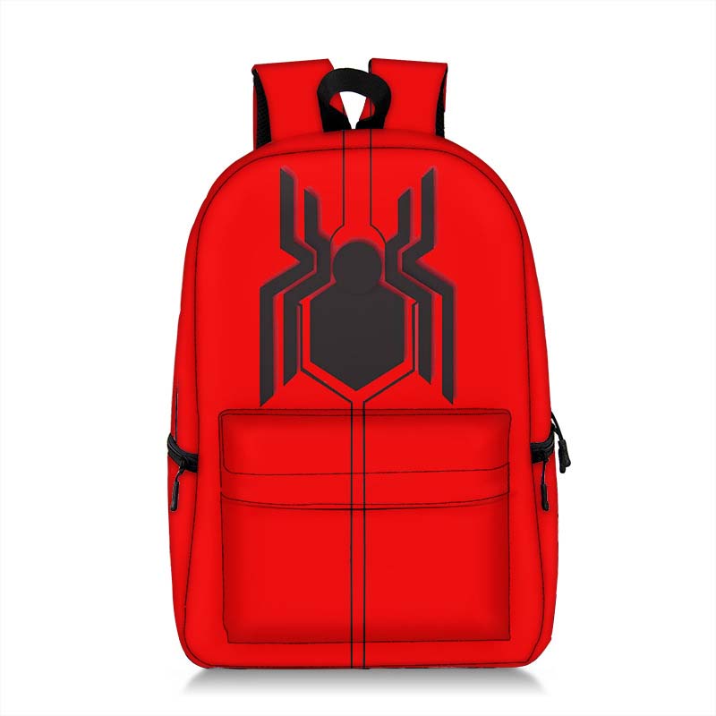 Toddler Kids Fashion Schoolbag Cartoon Spider Black Primary School Backpacks
