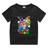 Toddler Kids Boy Cartoon Characters Prints Cotton T-shirts