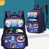 Toddler Kids Fashion Schoolbag Cartoon Super Hero Shields Primary School Backbags