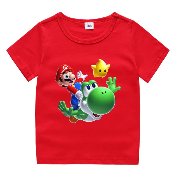 Toddler Kids Boy Cartoon Dinosaur Prints Cotton T-shirts