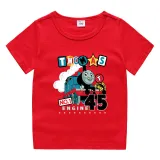 Toddler Kids Boy Thomas No.1 Engine Train Cotton T-shirts