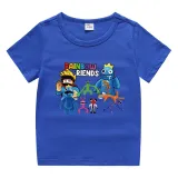 Toddler Kids Boy Cartoon Aliens Friends Cotton T-shirts