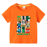 Toddler Kids Boy Cartoon Sports Blocks Cotton T-shirts