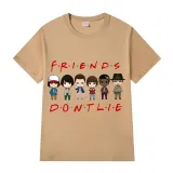 Adult Unisex Top Exclusive Design Friends Don't Lie Cartoon T-shirts