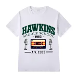 Adult Unisex Top Exclusive Design Hawkins Middle School A.v.club 1983 T-shirts
