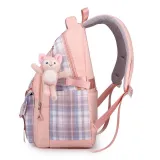 Toddler Kids Fashion Schoolbag Cute Cartoon Primary School Backpacks with Stationery Bag and Doll Pendant