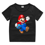 Toddler Kids Boy Red Characters Cotton T-shirts