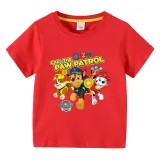 Toddler Kids Boy Cartoon Paw Puppy Running Dog T-shirts