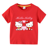 Toddler Kids Girl Cartoon Tops Love Cat T-shirts