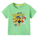 Toddler Kids Boy Cartoon Paw Puppy Running Dog T-shirts
