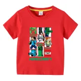 Toddler Kids Boy Cartoon Sports Blocks Cotton T-shirts