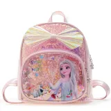 Toddler Kids Cartoon Fashion Sequin Glittering Princess Backbag
