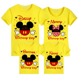 Family Matching Clothing Top Custom Name Birthday Party Celebration For Boys Mice Family T-shirts