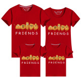Family Matching Clothing Top Potato Friends Family T-shirts