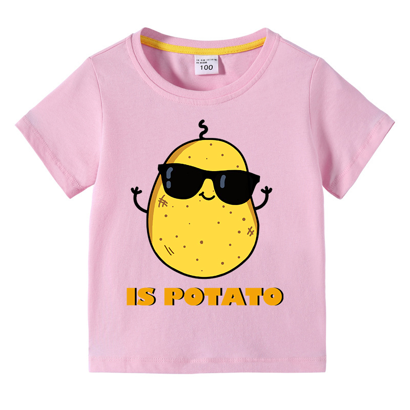 Kids Unisex Clothing Top For Boys And Girls Is Potato T-shirts