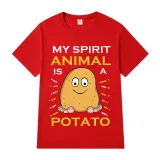 Adult Unisex Tops Exclusive Design My Spirit Animal Is A Potato T-shirts And Hoodies