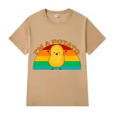 Adult Unisex Tops Exclusive Design I'm A Potato Rainbow T-shirts And Hoodies