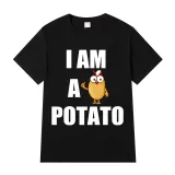 Adult Unisex Tops Exclusive Design I Am A Potato T-shirts And Hoodies