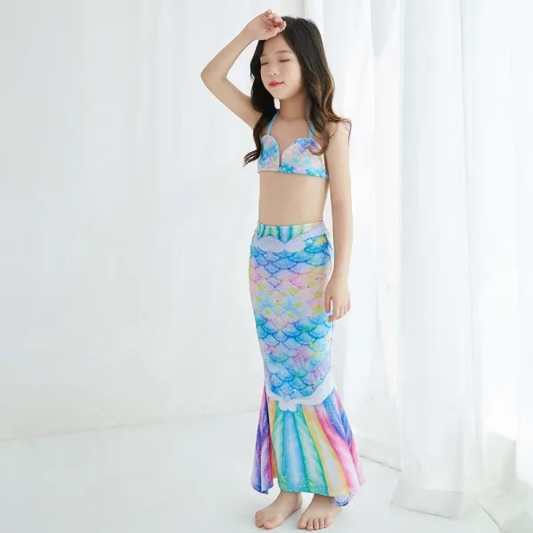 Toddler Girls 2 Pieces Swimwear Mermaid Bikini Swimsuit