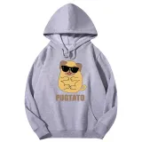 Adult Unisex Tops Exclusive Design Pugtato With Glasses T-shirts And Hoodies