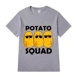 Adult Unisex Tops Exclusive Design Potato Squad T-shirts And Hoodies