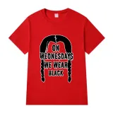 Adult Unisex Tops Exclusive Design On Wednesdays We Wear Black Braids T-shirts And Hoodies