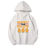 Adult Unisex Tops Exclusive Design Respect The Potato T-shirts And Hoodies