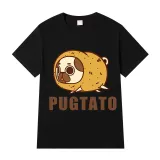 Adult Unisex Tops Exclusive Design Pugtato T-shirts And Hoodies