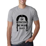 Adult Unisex Tops Exclusive Design On Wednesdays We Wear Black Braids T-shirts And Hoodies
