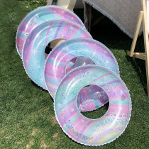 Toddler Kids Pool Floats Inflated Glittering Swimming Rings