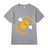 Adult Unisex Tops Exclusive Design I Believe I Can Fly Potato With Wings T-shirts And Hoodies