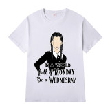 Adult Unisex Tops Exclusive Design In A World Full Of Mondays Be A Wednesday T-shirts And Hoodies